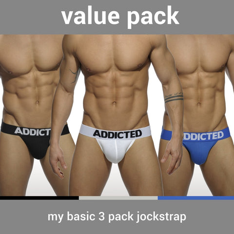 Addicted My Basic 3-Pack Jock (AD422)