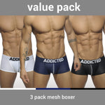 Addicted 3-Pack Mesh Push Up Boxer (AD477)