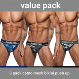 Addicted 3-Pack Camo Mesh Push Up Bikini (AD699)