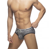 Addicted Leopard Stripes Swim Brief (ADS267)