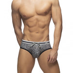 Addicted Leopard Stripes Swim Brief (ADS267)