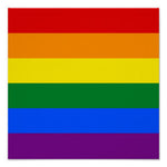 Rainbow Square Sticker