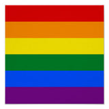 Rainbow Square Sticker
