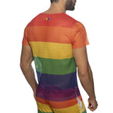 Addicted Mesh Rainbow T-Shirt (AD1167)