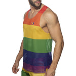 Addicted Mesh Rainbow Tank Top (AD1166)